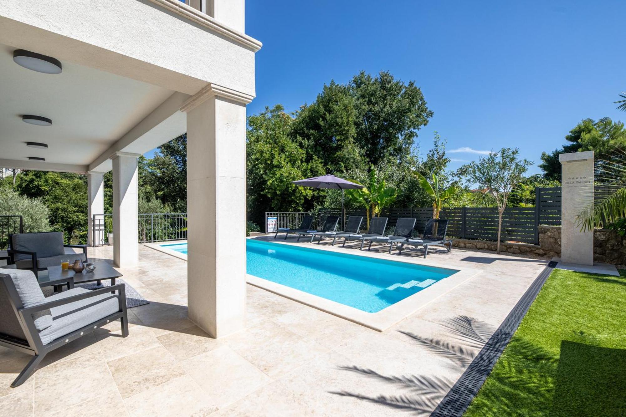 Villa Pafran With Heated Pool Krk Кърк Екстериор снимка
